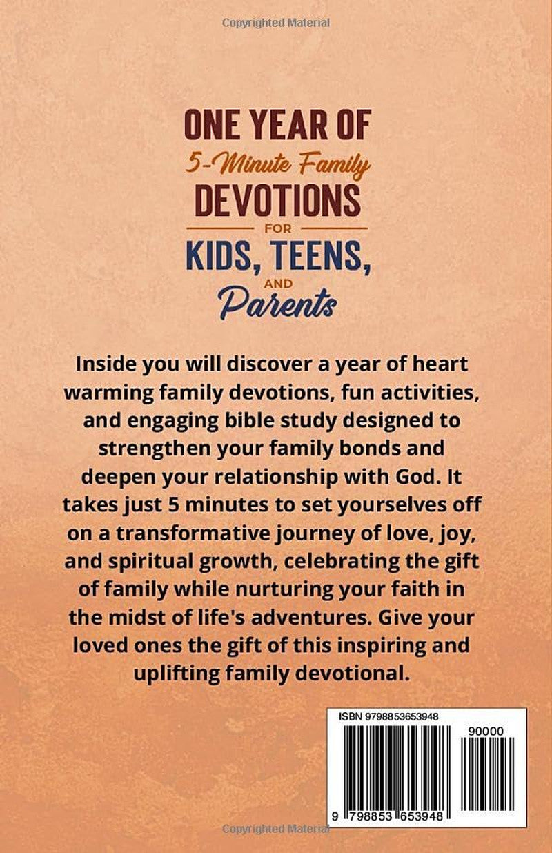 One Year of 5-Minute Family Devotions for Kids, Teens, and Parents: 52 Weeks of