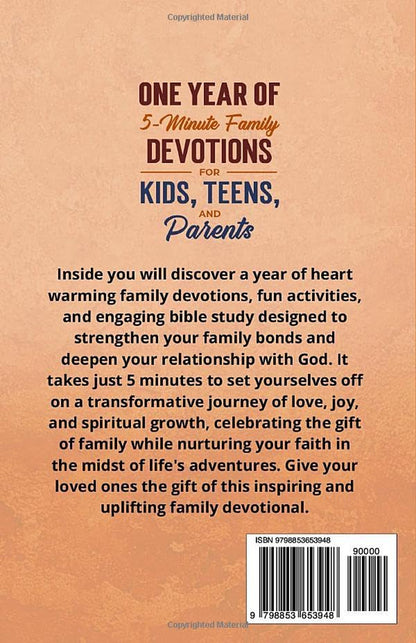 One Year of 5-Minute Family Devotions for Kids, Teens, and Parents: 52 Weeks of