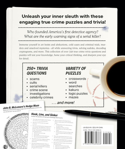 True Crime Trivia & Activity Book: Untangle the Secrets behind History'S Most Gr