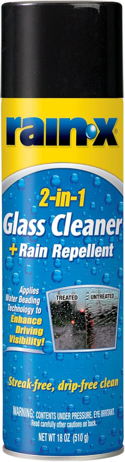 5080233 2-In-1 Glass Cleaner plus Rain Repellent, 18 Ounce , BLUE