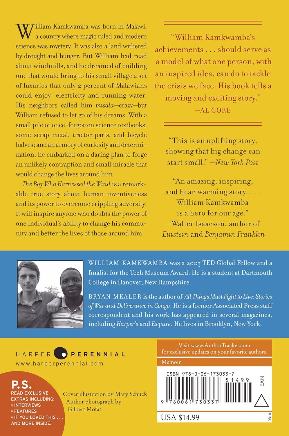 The Boy Who Harnessed the Wind: Creating Currents of Electricity and Hope (P.S.)