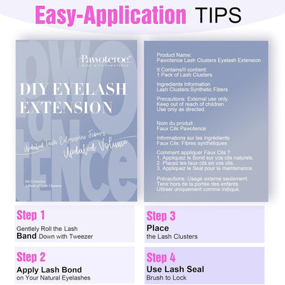 Natural Lash Clusters Wispy Cluster Eyelash Extensions 144Pcs Eyelash Clusters 9