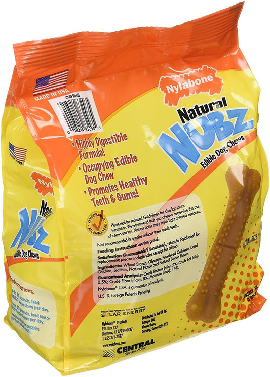 (Pack of 2) Natural Nubz Edible Dog Chews 22Ct. (2.6Lb/Bag) -Total 5.2Lb