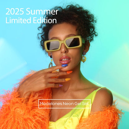 Neon Gel Nail Polish Set -6 Colors Summer LGBT Hot Pink Blue Purple Green Yellow