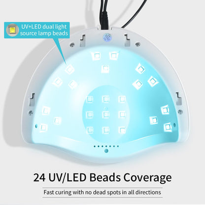 U V LED Nail Lamp, Nail Dryer for Gel Polish, Led Light with Automatic Sensor &