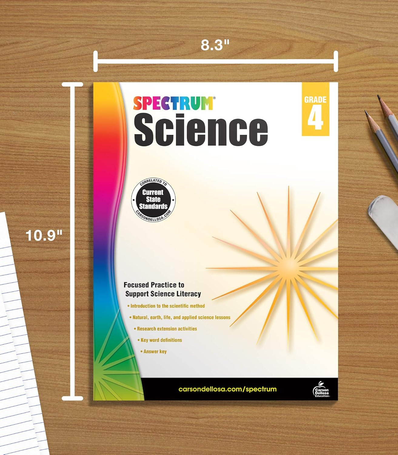 Spectrum Science 4Th Grade Workbooks, Focused Practice to Support Science Litera