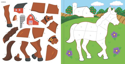 My First Color-By-Sticker Book - Farm Animals