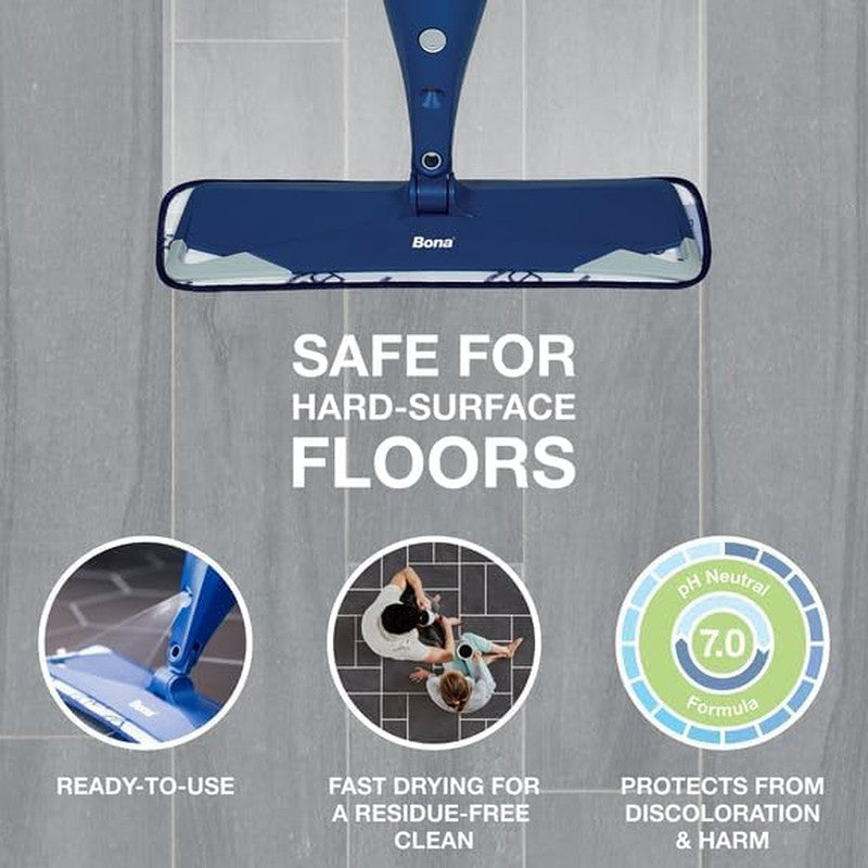 Multi-Surface Floor Premium Spray Mop - Includes Multi-Surface Floor Cleaner Con