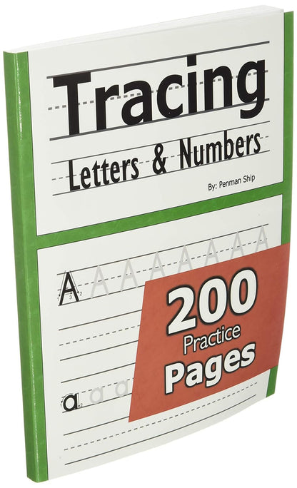 Tracing Letters and Numbers : 200 Practice Pages: Workbook for Preschool, Kinder