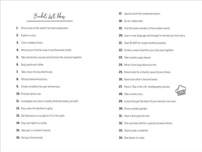 Our Bucket List: a Journal for Couples: Create Your Dream Life Together and Reco