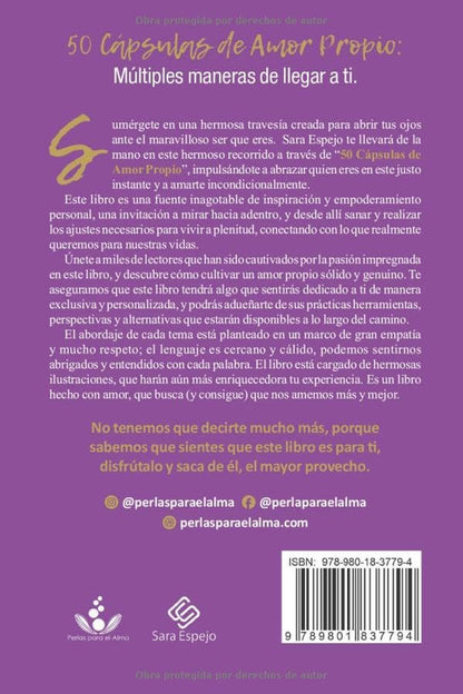 50 Cápsulas De Amor Propio: Múltiples Maneras De Llegar a Ti (Spanish Edition)