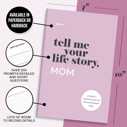 Tell Me Your Life Story, Mom: a Mother’S Guided Journal and Memory Keepsake Book