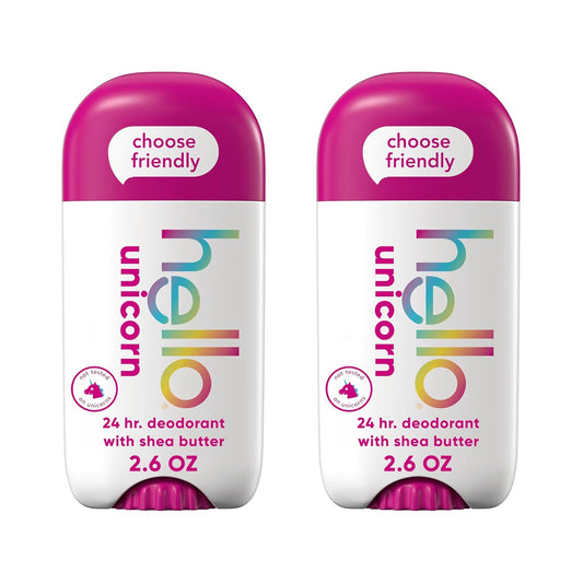 Unicorn Aluminum Free Deodorant for Women, Girls, Safe for Kids, Dermatologicall