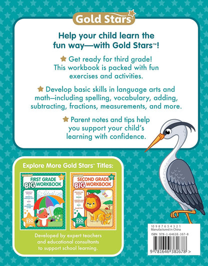 3Rd Grade BIG Workbook All Subjects for Kids 8 - 9 Includes 220+ Activities, Spe