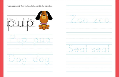 My First Alphabet Tracing Workbook: Practice Pen Control with Abcs and Animal Wo