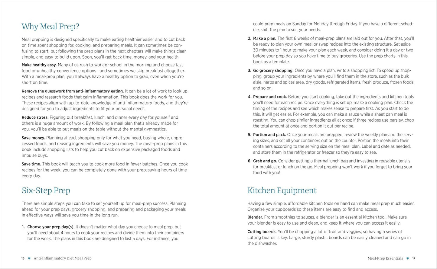 Anti-Inflammatory Diet Meal Prep: 6 Weekly Plans and 80+ Recipes to Simplify You