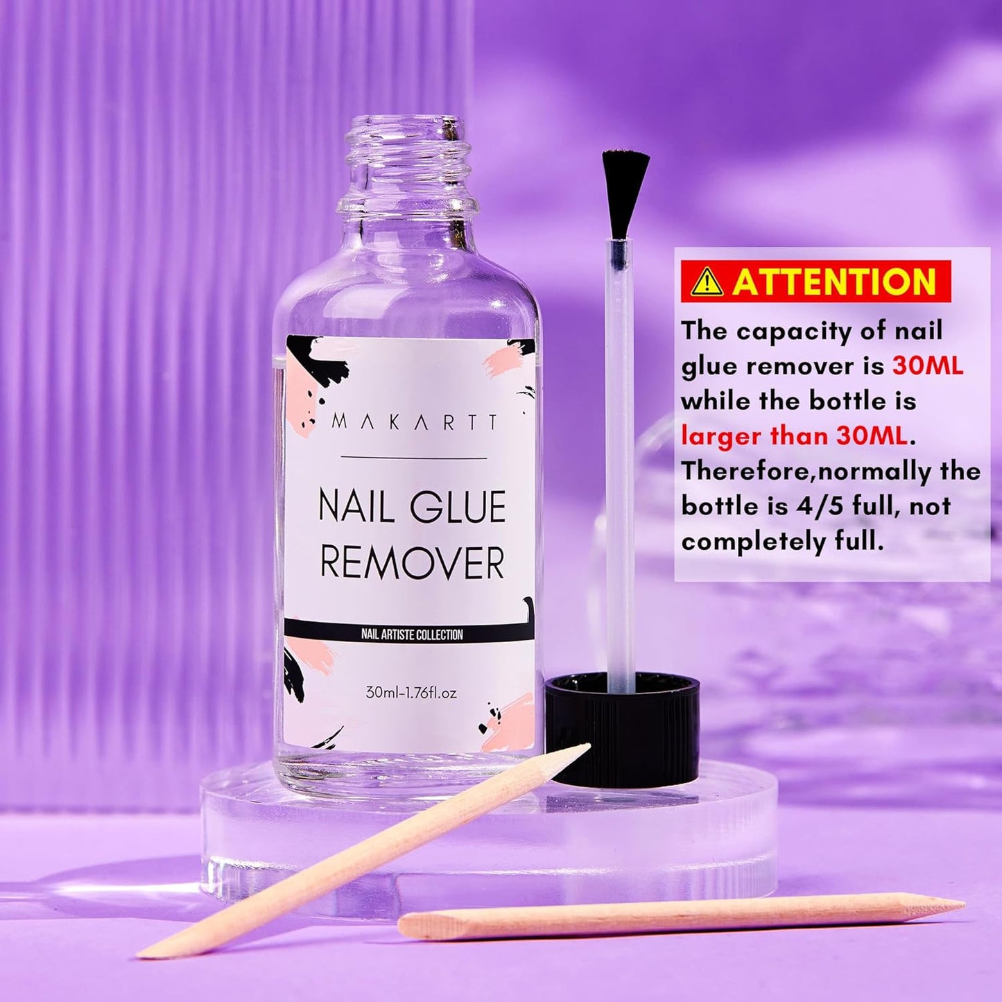Nail Glue Remover for Press on Nails - 30ML Glueoff Easy Removal Versatile Debon