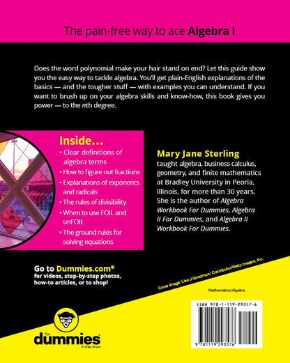 Algebra I for Dummies (For Dummies (Math & Science))