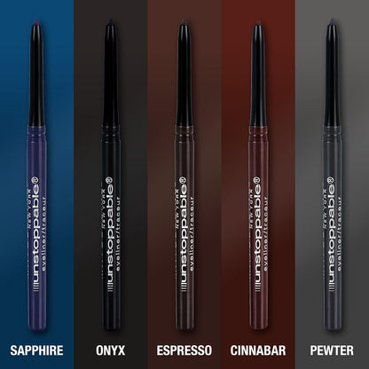 Unstoppable Waterproof Mechanical Grey Eyeliner Pencil, Easy to Apply, Smooth Gl