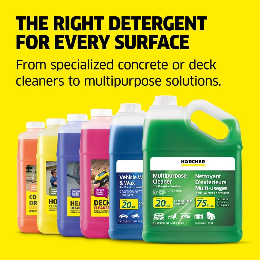 Multi Purpose Pressure Washer Detergent, Removes Dirt and Grime from Fences, Sid