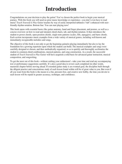 Teach Yourself to Play Guitar: a Quick and Easy Introduction for Beginners | Gui