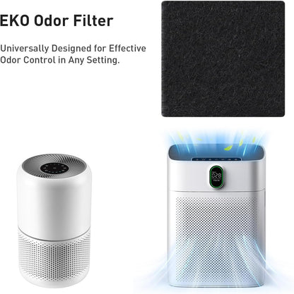 Trash Can Odor Filter Refills for Trash Can and Compost Bin, Activated Charcoal