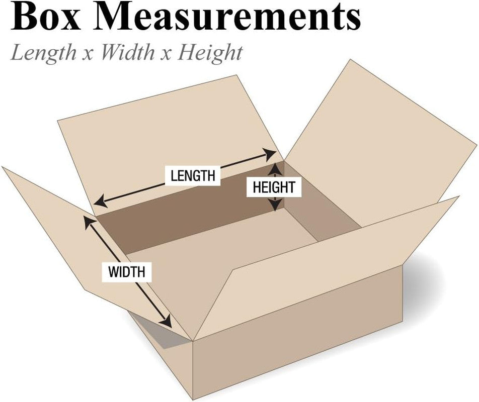 10 X 8 X 4 Corrugated Cardboard Boxes, Flat 10"L X 8"W X 4"H, Pack of 25 | Shipp
