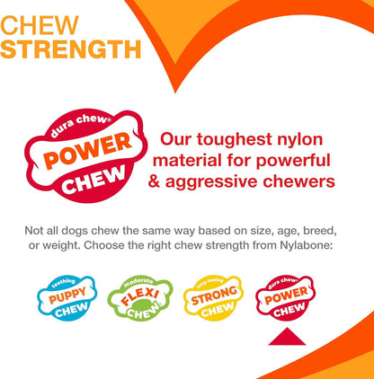 Textured Ring Power Chew Toy for Small Dogs, Durable Dog Toys for Aggressive Che