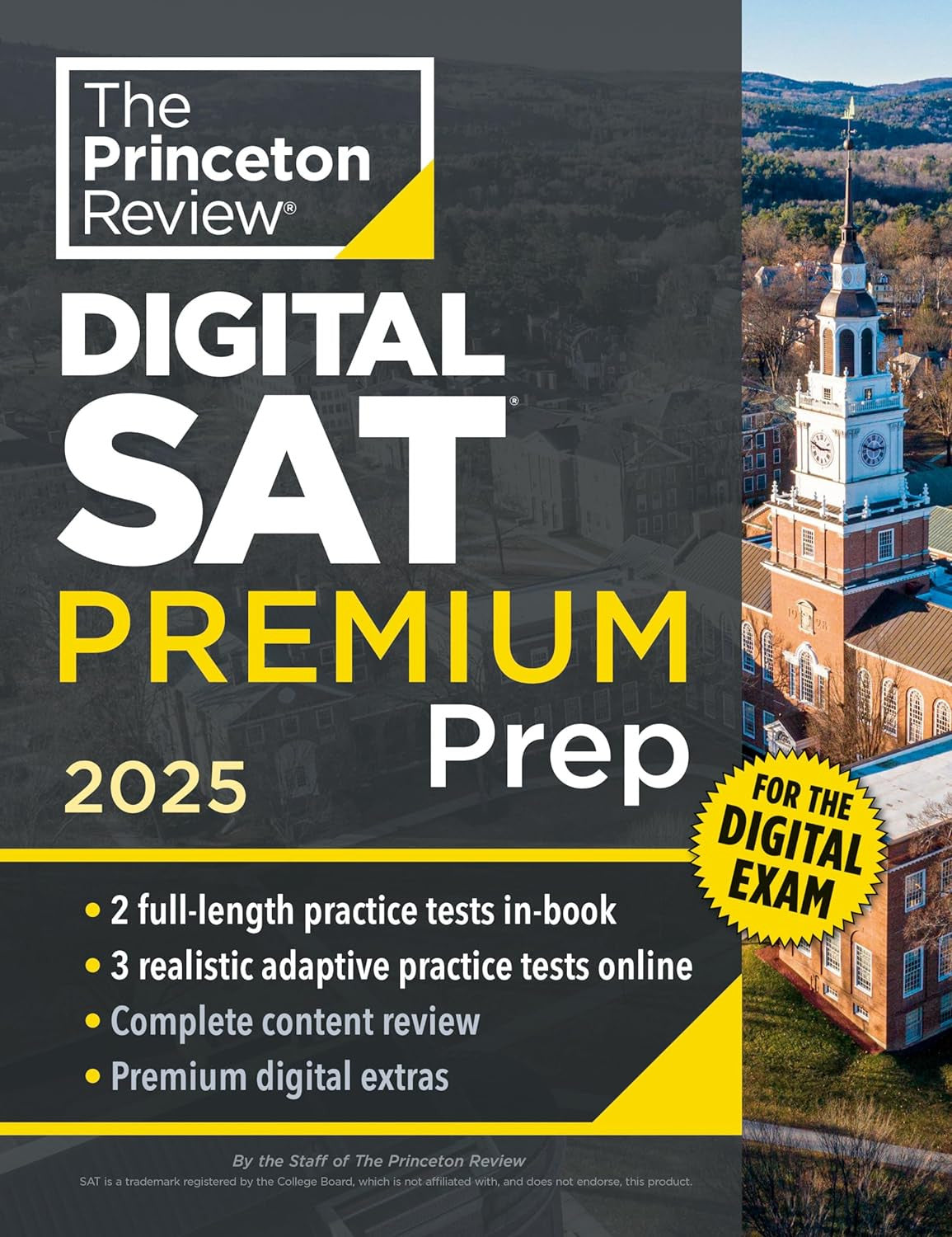Princeton Review Digital SAT Premium Prep, 2025: 5 Full-Length Practice Tests (2