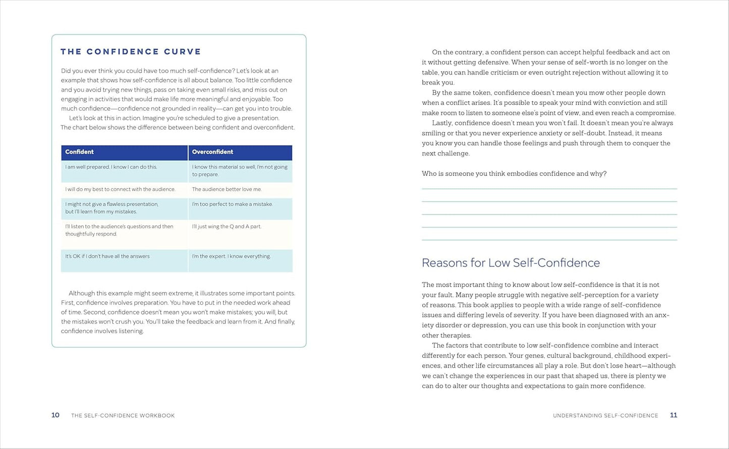 The Self-Confidence Workbook: a Guide to Overcoming Self-Doubt and Improving Sel