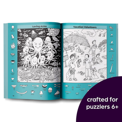 Ocean Puzzles: over 100 Ocean-Themed Search and Find Puzzles for Kids 6 and Over