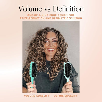 Volume Edgelift Brush, 5-In-1 Tool for Volumized, Defined Curls, Waves & Coils -