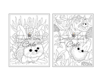 100 Baby Animals: a Coloring Book Featuring 100 Incredibly Cute and Lovable Baby