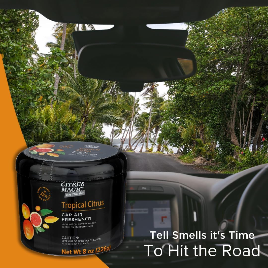 on the Go Odor Absorbing Solid Air Freshener, Tropical Citrus, 8-Ounce