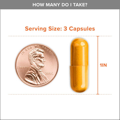 Turmeric Curcumin with Black Pepper & Ginger, 2400Mg Turmeric Extract with 95% C