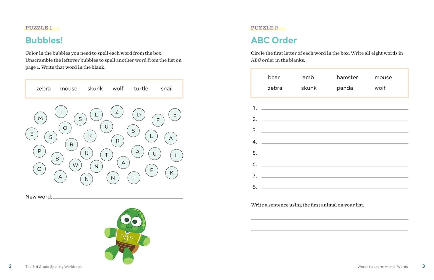 The 3Rd Grade Spelling Workbook: 95+ Games and Puzzles to Improve Spelling Skill
