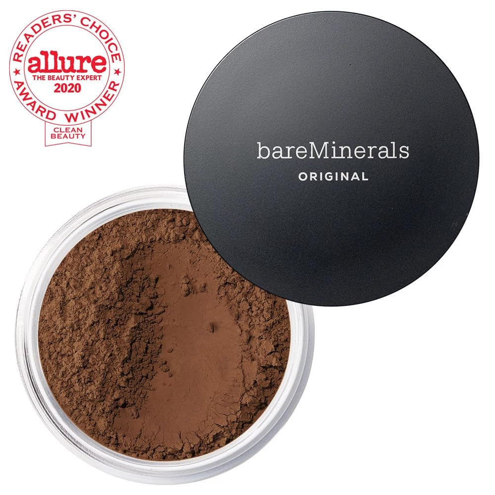 Original Loose Powder Foundation SPF 15, Clean Mineral Powder Face Makeup, Sheer
