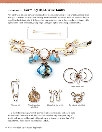 Wire-Wrapped Jewelry for Beginners: Step-By-Step Illustrated Techniques, Tools,