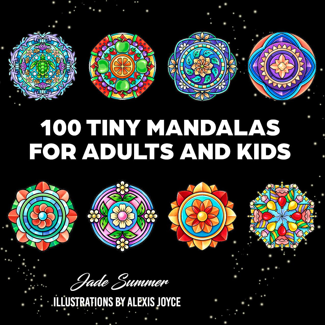 100 Mini Mandalas: a Mandala Coloring Book for Adults and Kids with Easy, Cute,