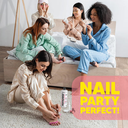 100% Pure Acetone Nail Polish Remover Kit with 7 Inch Nail File, 16 Fl Oz - Made