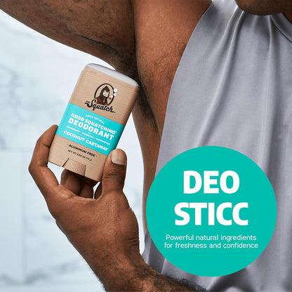 Natural Deodorant for Men - Odor-Squatching Aluminum Free - Coconut Castaway (2.