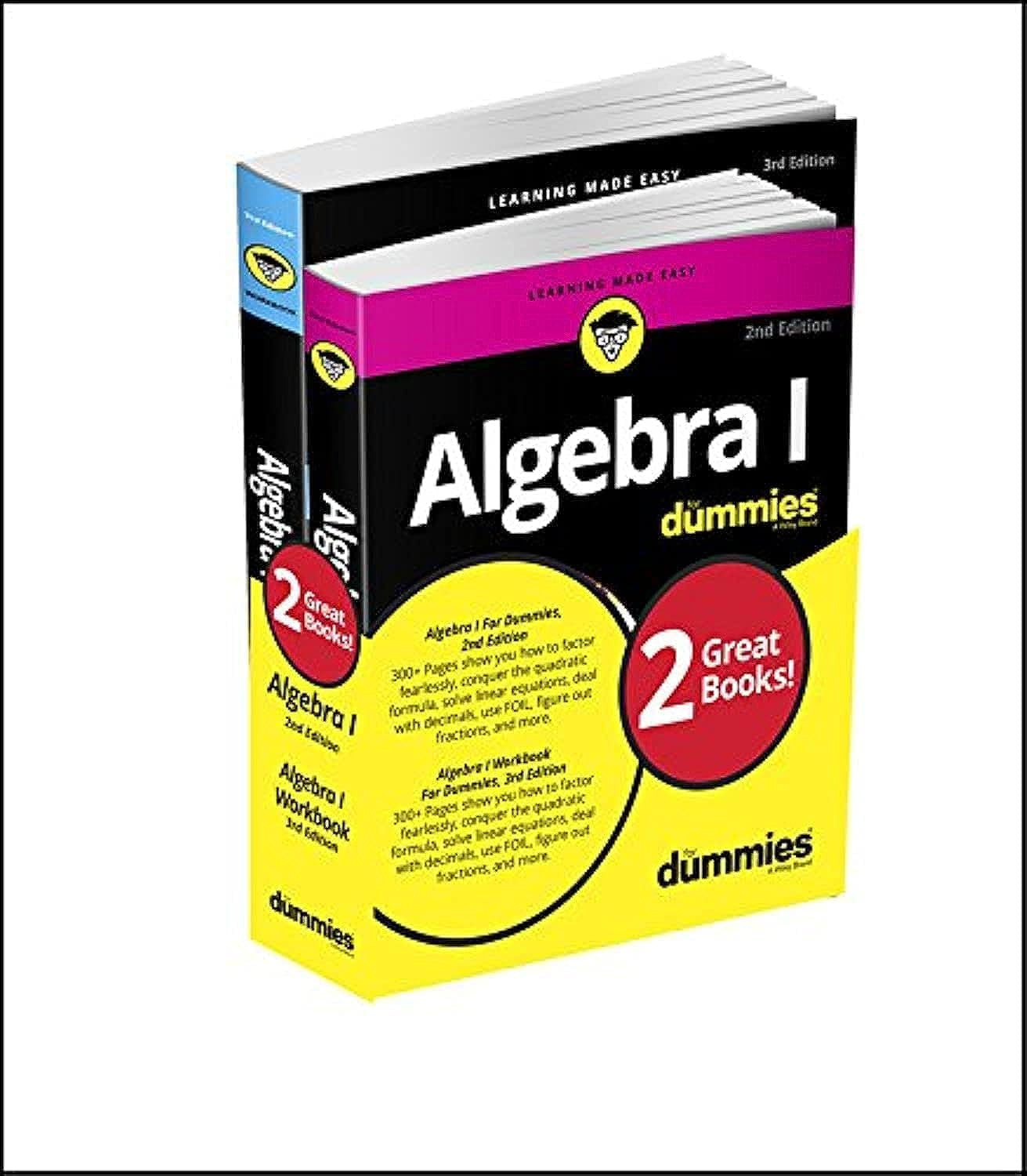 Algebra I for Dummies Book + Workbook Bundle
