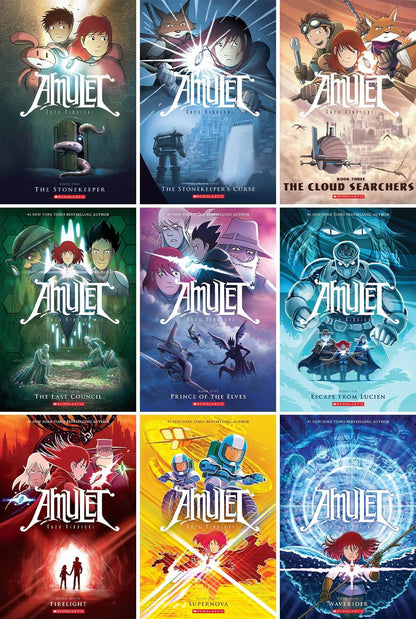 Amulet 1-9 Box Set (The Stonekeeper;The Stonekeeper'S Curse; the Cloud Searchers