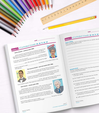 Spectrum Spelling Workbook Grade 6, Ages 11 to 12, Grade 6 Spelling, Handwriting