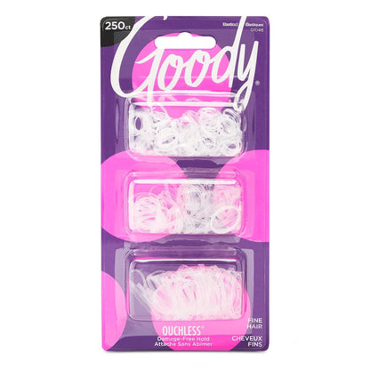 Ouchless 250 Count Clear Hair Ties and 500 Count  Kids Colorful Hair Bands