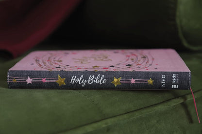 NIV, Bible for Kids, Flexcover, Pink/Gold, Red Letter, Comfort Print: Thinline E