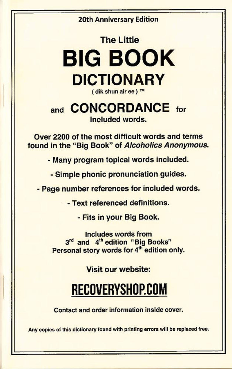 The Little Big Book Dictionary