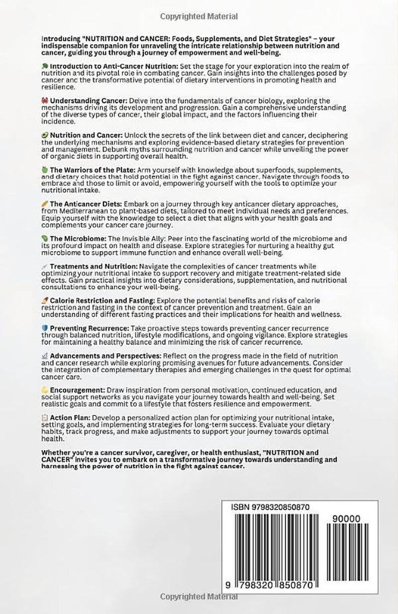 NUTRITION and CANCER: Foods, Supplements, and Diet Strategies (Smart Nutrition)