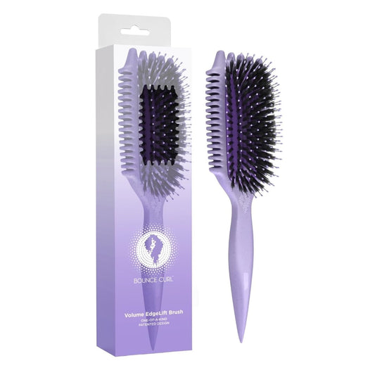 Volume Edgelift Brush, 5-In-1 Tool for Volumized Waves, Curls & Coils - Purple