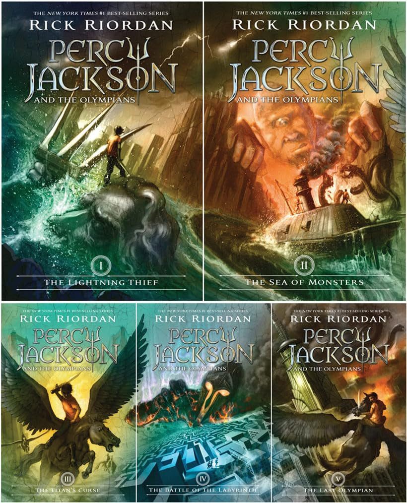 Rick Riordan PERCY JACKSON & the OLYMPIANS Series Set Book 1-5